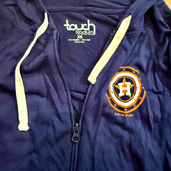 Houston Astros Full-Zip Hoodie - Touch by Alyssa Milano – Women’s XS - Navy Blue - Picture 5 of 6